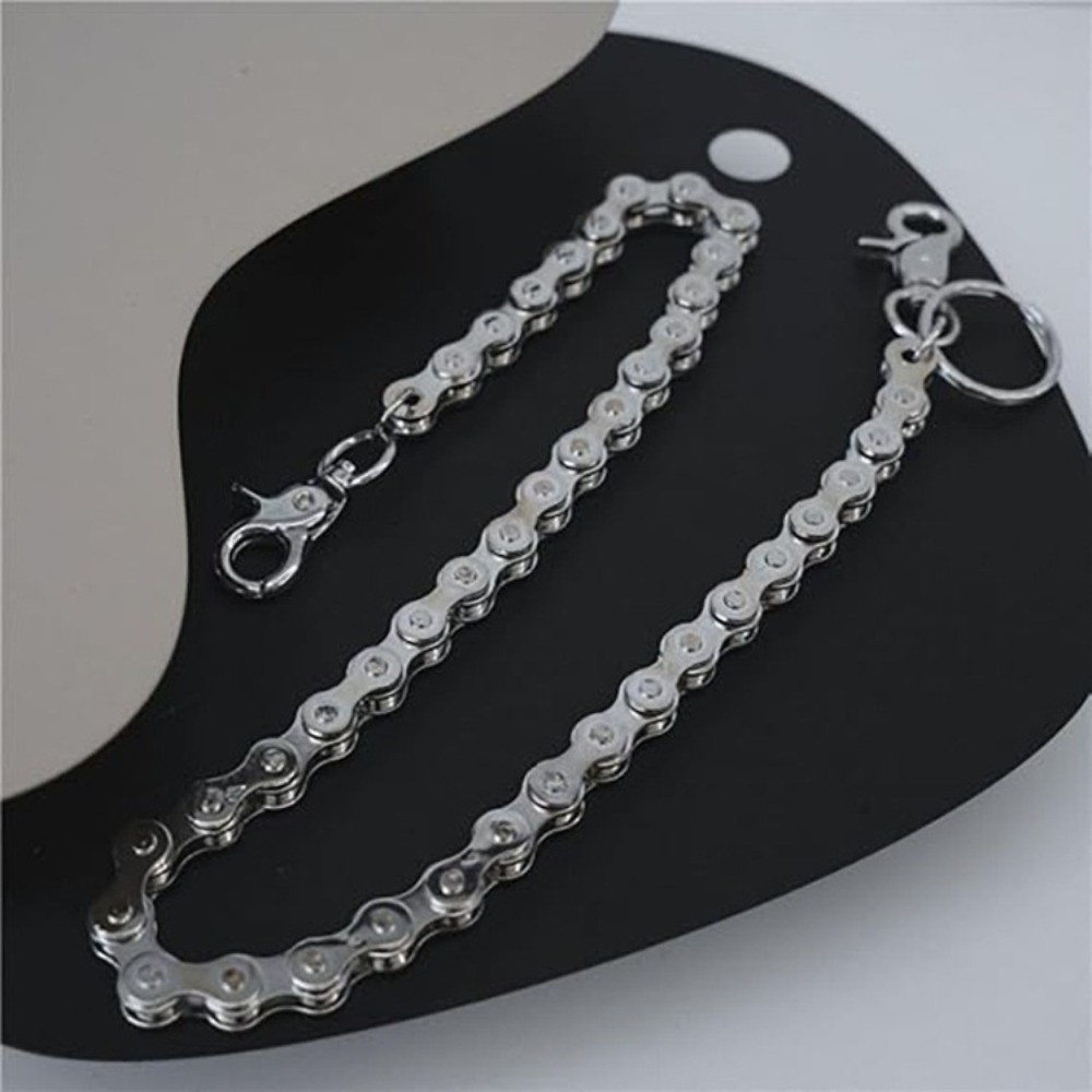 힙합 스타일의 은색 허리 체인, 미니멀한 디자인의 금속 - Bicycle Chain 리뷰 및 가격