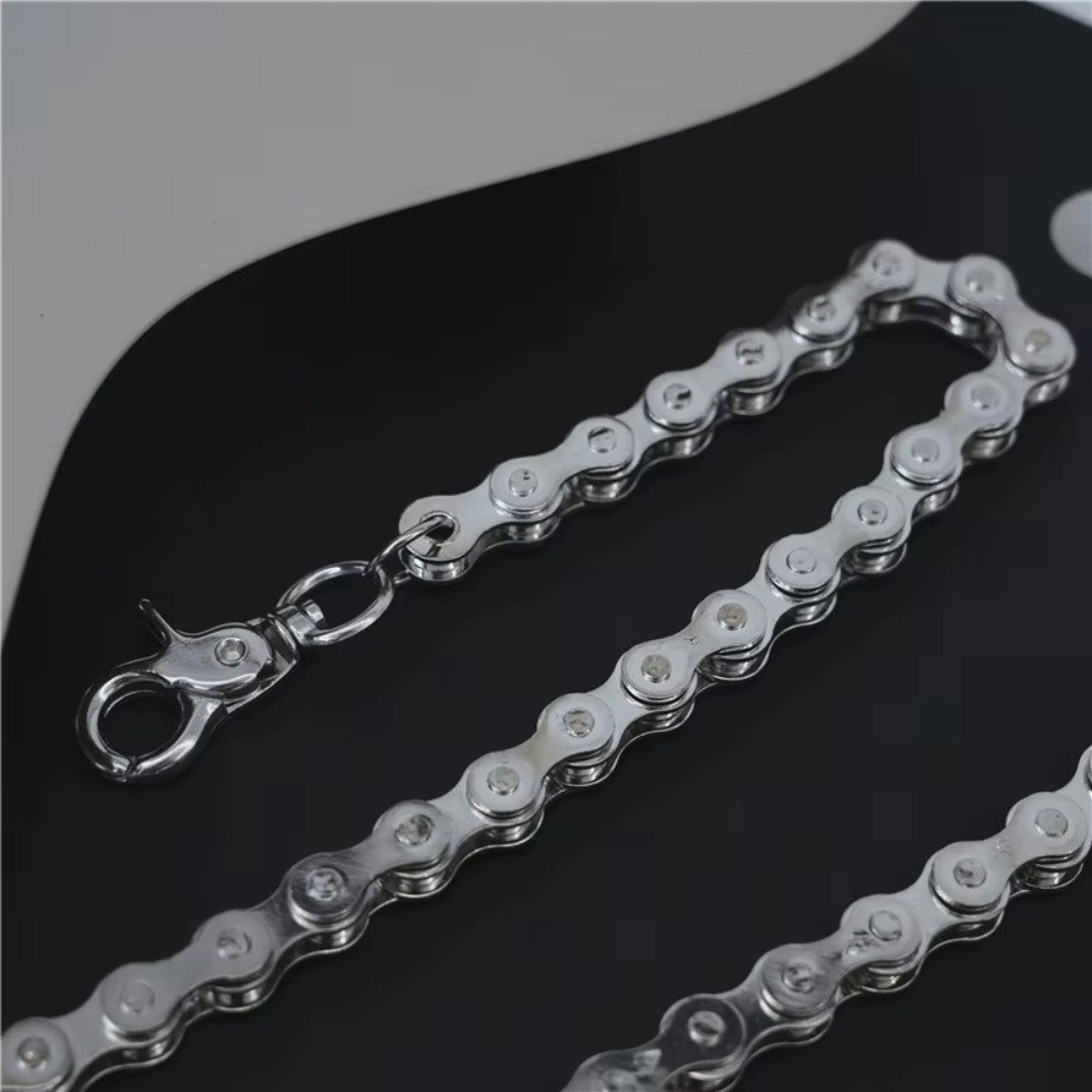 힙합 스타일의 은색 허리 체인, 미니멀한 디자인의 금속 - Bicycle Chain 리뷰 및 가격